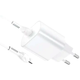 Мережевий зарядний пристрій Hoco N22 Jetta 25 W для смартфонів Samsung і Apple з кабелем Type-C на Lightning - зображення 7