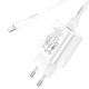Мережевий зарядний пристрій Hoco N22 Jetta 25 W для смартфонів Samsung і Apple з кабелем Type-C на Lightning - зображення 9