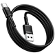 Кабель Hoco X83 Micro USB для зарядки и передачи данных черный 1 метр 2.4 А гибкий и прочный - изображение 8
