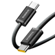 Кабель Baseus Dynamic 4 Type-C до Type-C 100W для швидкого заряджання та передавання даних 1 м чорний - зображення 5
