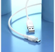 Кабель Hoco X109 Energy силіконовий для заряджання та передавання даних Micro USB 1 метр 2.4 А білий - зображення 5