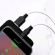 Кабель Hoco X21 Plus силіконовий для заряджання Micro USB 1 м чорно-білий для смартфонів і планшетів із захистом від перегрівання - зображення 3