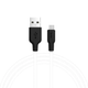Кабель Hoco X21 Plus силіконовий для заряджання Micro USB 1 м чорно-білий для смартфонів і планшетів із захистом від перегрівання - зображення 7