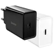 Мережевий зарядний пристрій Baseus 20W Quick Charge для смартфонів і планшетів з USB Type-C чорний - зображення 9