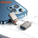Адаптер McDodo OTG USB-A 3.0 к Lightning для зарядки и передачи данных алюминиевый сплав черный 5В-3А - изображение 3