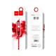 Кабель Hoco X14 Lightning для заряджання та синхронізації пристроїв з USB довжина 1 метр сила струму 2 ампера червоний чорний - зображення 4