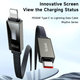 Кабель McDodo Type-C Lightning с LED дисплеем для быстрой зарядки и передачи данных 1.2м черный - изображение 6