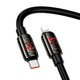 Кабель Hoco U143 Joy Type-C to Lightning для швидкого заряджання iPhone і передавання даних 27W чорний - зображення 4