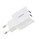 Сетевое зарядное устройство USAMS CC090 T24 2.1A двойное USB для быстрой зарядки смартфонов и планшетов белое - изображение 1