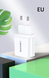 Сетевое зарядное устройство USAMS CC090 T24 2.1A двойное USB для быстрой зарядки смартфонов и планшетов белое - изображение 9