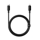 Кабель Baseus Silky Series Type-C Lightning для швидкого заряджання та передавання даних 20 W 1 м чорний - зображення 3