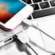 Кабель Hoco X13 Lightning зарядный для iPhone и iPad 1м 2А с защитой от изломов белый - изображение 5