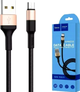 Кабель Hoco X26 Micro USB для быстрой зарядки и передачи данных черный с золотым 1 метр 2A - изображение 5