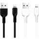 Кабель Hoco X20 Lightning для заряджання та синхронізації пристроїв 2 метри білий 2 ампери - зображення 10