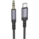 Аудіо кабель Aux Borofone BL24 Graceful Type-C to AUX 3.5mm) (1m) (Metal grey) (258068) - зображення 1