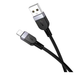 Кабель Hoco X109 Energy силіконовий для заряджання та передавання даних iPhone iPad довжина 2 метри чорний - зображення 4