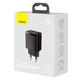 Сетевое зарядное устройство Baseus Compact Quick Charger 20W USB Type-C и USB Type-A для быстрой зарядки смартфонов и планшетов - изображение 3