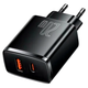 Сетевое зарядное устройство Baseus Compact Quick Charger 20W USB Type-C и USB Type-A для быстрой зарядки смартфонов и планшетов - изображение 4