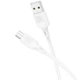 Дата кабель Borofone BX113 Lenny USB to MicroUSB 2.4A (1m) (White) (258056) - изображение 2