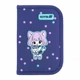 Пенал Kite Be Friends "Девочка с котенком" 20.5x14x4 см 1 отделение с 2 отворотами каркасный на молнии синий (K26-622-3) - изображение 1