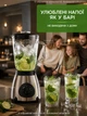 Блендер стационарный с кофемолкой 3в1 Zepline Ice Crusher блендер для смузи и коктелей со стеклянной чашей Grey 2000 Вт - изображение 2