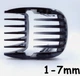 Насадка 1-7 мм на машинку для стрижки совместимая с Philips HC7460/15, HC9450/15, HC9490 HC9452 гребень Черный - изображение 5