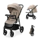 Прогулянкова коляска Kinderkraft Trig 3 Tray Beige (KSTRIG03BEG000T) - зображення 1
