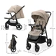 Прогулянкова коляска Kinderkraft Trig 3 Tray Beige (KSTRIG03BEG000T) - зображення 9