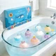 Дитячі бомбочки для ванни BATH BOMB GIFT з іграшками-сюрпризами 12 шт, Шипучі кульки з морськими фігурками у подарунковій коробці - изображение 3