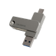 Барвистий флеш-накопичувач USB 3.2 Type-C на 256 ГБ з двома інтерфейсами, швидкість читання 220 МБ/с для ПК, телефону Android та системної інсталяції RVA01 - изображение 1