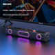 PHILIPS Саундбар RGB Міні 2.0-канальний динамік для телевізора Комп'ютерні ігри Бездротовий Bluetooth настільний динамік TAB3120/93 - зображення 9