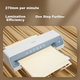 Ламінатор для фотографій Deli Laminator формату A4 для домашнього та офісного використання, ламінатор для зображень, ламінатор для плівки, ламінаційний прес з ламінувальними пакетами, не вакуумний пакувальний апарат, синій - изображение 4