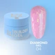 Гель с блестками №4 (Розовый) Diamond Gel LunaMoon на 15 мл, выравнивание и наращивание ногтей - изображение 1