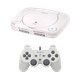 Набор Консоль Sony PlayStation 1 Slim Chip White Б/У + Геймпад Проводной DualShock - изображение 1