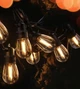 Садовая гирлянда LED E27 5 ламп 5 м черный пластик теплый белый - изображение 11