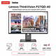 Монітор 27" Lenovo ThinkVision P27QD-40 IPS 2560x1440 120 Гц 350 кд/м² USB-C GbE Black (64B3GAT2UA) - зображення 1