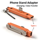 Адаптер перехідник USB Type-C на Type-C 240W зі складаною підставкою orange - зображення 2