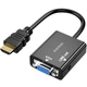 Адаптер перехідник з HDMI на VGA для передачі відео та аудіосигналу Addap HDMI2VGA-01 1080P - изображение 1