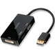 Адаптер / розгалужувач з DisplayPort на HDMI/VGA/DVI порти Addap DPA-01Mix | Перехідник 3в1 для передачі відеосигналу, FullHD - изображение 1