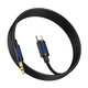 Аудіокабель BOROFONE BL20 Type-C to 3.5mm male, silicone, 1m, Black - изображение 4