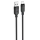 Кабель ACEFAST C16-04, USB to Type-C, 3A, 1.2m ,TPE, TPU connectors, Black (6974316283812) - изображение 3