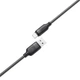 Кабель ACEFAST C16-04, USB to Type-C, 3A, 1.2m ,TPE, TPU connectors, Black (6974316283812) - изображение 4