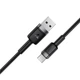Кабель ACEFAST C22-04, USB to Type-C, 3A, 1.2m, Nylon Braid, Aluminum Alloy + TPE connectors, Black (6974316285144) - изображение 5