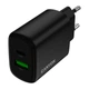 Зарядний пристрій Canyon OnCharge 250 25 W 1xPD 1xQC EU Black (CNE-CHA250-31) (352929) - зображення 1