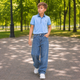 Джинсы Willmen подростковые широкие baggy skater,Синий 170 - изображение 6