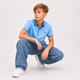 Джинсы Willmen подростковые широкие baggy skater,Синий 170 - изображение 7