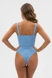 Боди женское однотонное голубого цвета Fashion размер 48 (217269) - изображение 3
