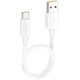 Дата кабель Hoco X96 Hyper USB для Type-C 100W (0.25m) White - зображення 1