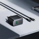 Зарядное устройство HOCO C158A 45W + кабель Type-C Black |1USB/1Type-C, 45W/3A, PD/QC| - изображение 2