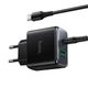 Зарядное устройство HOCO C158A 45W + кабель Type-C Black |1USB/1Type-C, 45W/3A, PD/QC| - изображение 4